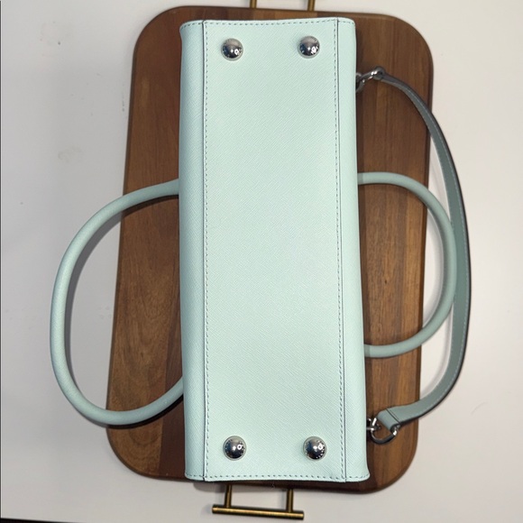 NWOT Authentic Michael Kors Hamilton East West Celadon Satchel - Picture 13 of 13